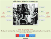 Tablet Screenshot of oldtimeradiolisten.com